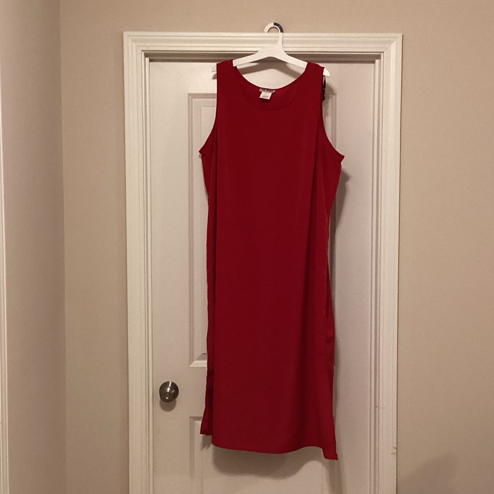 Lane Bryant Vibrant Red Midi Dress